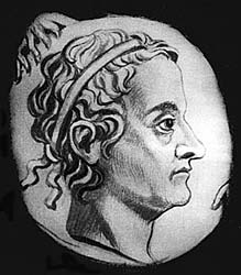 Портрет Ньютона, сделанный с натуры Стекелеем в начале XVIII в.
