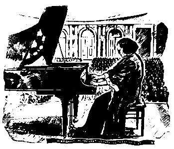 М.В. Юдина играет сонату  Бетховена №32 (гравюра В.А. Фаворского)